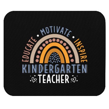 Discover Educate Motivate Inspire Kindergarten Teacher Mouse Pads