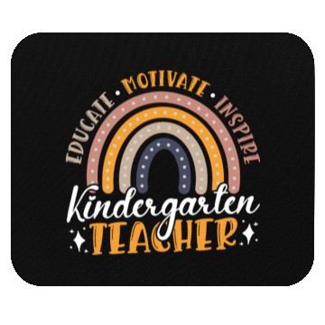 Discover Educate Motivate Inspire Kindergarten Teacher Mouse Pads