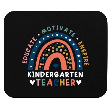 Discover Educate Motivate Inspire Kindergarten Teacher Mouse Pads