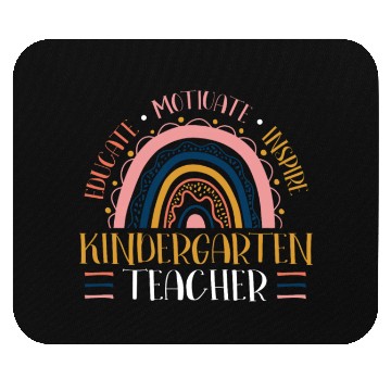 Discover Educate Motivate Inspire Kindergarten Teacher Mouse Pads