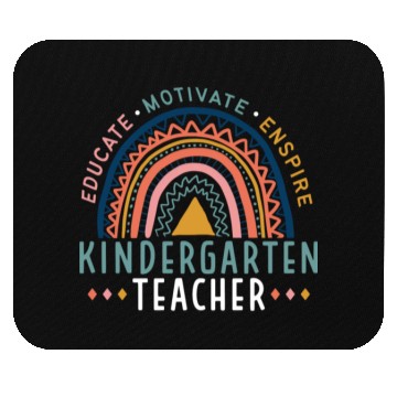 Discover Educate Motivate Inspire Kindergarten Teacher Mouse Pads