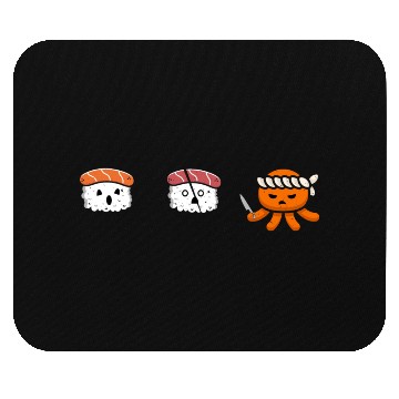 Discover Sushi Ninja Attack Mouse Pads