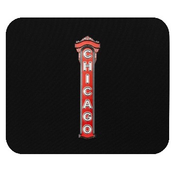 Discover Red Chicago Mouse Pads