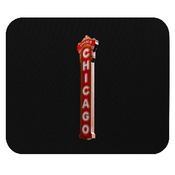 Discover Chicago Theatre Blade Marquee Angled Mouse Pads