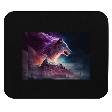 Discover Electric Mountain, Violet Skies, and a Luminous Wo Mouse Pads