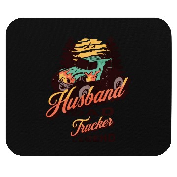 Discover Husband Dad Trucker Legend Mouse Pads