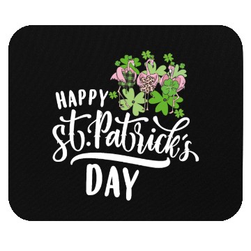 Discover Happy St Patricks Day Irish Flamingo Mouse Pads