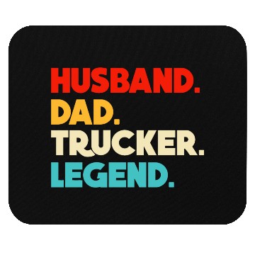 Discover Husband Dad Trucker Legend Mouse Pads