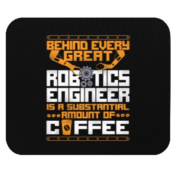 Discover Robot Robotics Engineer Coffee Mouse Pads
