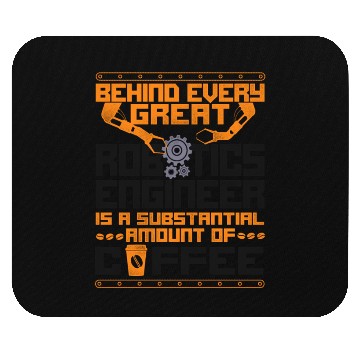 Discover Robot Robotics Engineer Coffee Mouse Pads