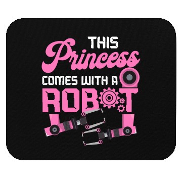Discover Robot Robotics Engineer Female Mouse Pads