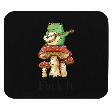 Discover Cottagecore Toad Playing Guitar Mouse Pads