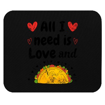 Discover Vintage I Love Tacos Groovy Tacos Are My Valentine Mouse Pads