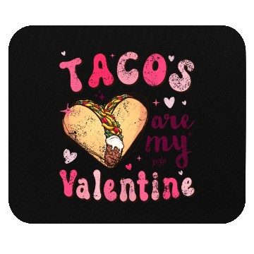 Discover Groovy Tacos Are My Valentine Mouse Pads