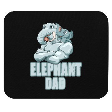 Discover Elephant Dad for a Elephant lovers Mouse Pads