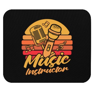 Discover Music Teacher Microphone Mouse Pads