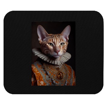 Discover Ocicat Prince Cat Breed Portrait Royal Renaissance Mouse Pads