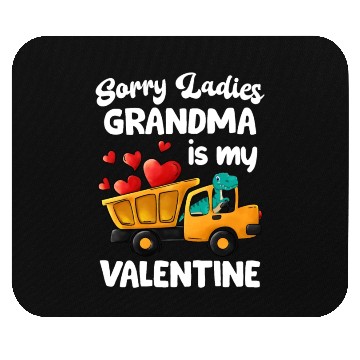 Discover Grandma Is My Valentine Trex Dino Dump Truck Boys Mouse Pads
