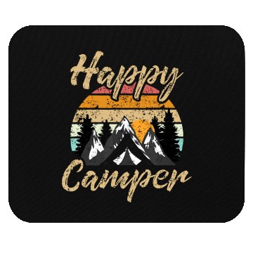 Discover Funny Camping Hiking Lover Present Happy Camper Gi Mouse Pads