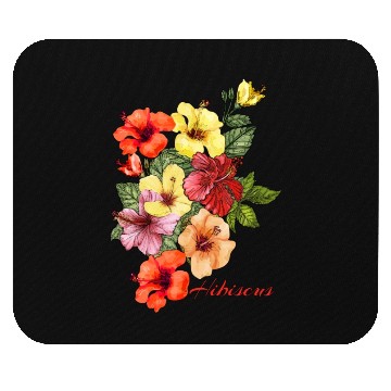 Discover Summer Splendor: Hibiscus Floral Delights Mouse Pads