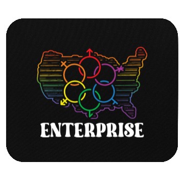 Discover Enterprise Pride Month Pride Flag LGBT Community L Mouse Pads
