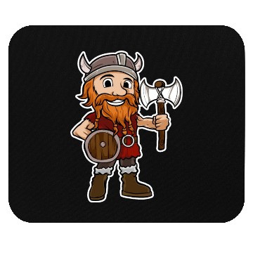 Discover Viking Warrior Valhalla Norman Odin Axe Mouse Pads