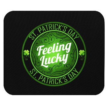 Discover Shamrock Feeling Lucky On St Patricks Day Mouse Pads