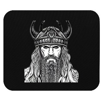 Discover Viking Warrior Valhalla Norman Odin Mouse Pads
