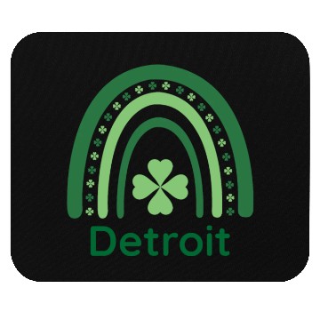 Discover Detroit Clover Charm Boho Rainbow Mouse Pads