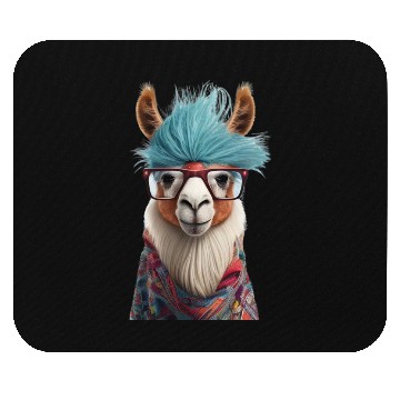 Discover Lama with Attitude Mouse Pads