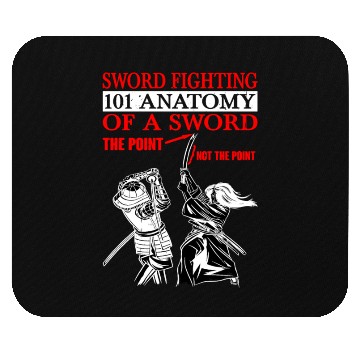 Discover Sword Fighting 101 Anatomy Of A Sword 5 Mouse Pads