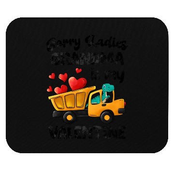 Discover Grandma Is My Valentine Trex Dino Dump Truck Boys Mouse Pads