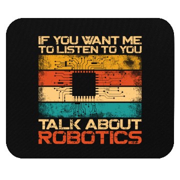 Discover Robot Robotics Engineer Retro Mouse Pads