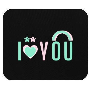 Discover I love you Mouse Pads