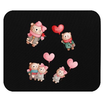 Discover Cute love bears. Mouse Pads
