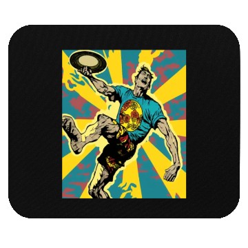 Discover Ultimate Frisbee Retirement Appreciation Pop Art Mouse Pads