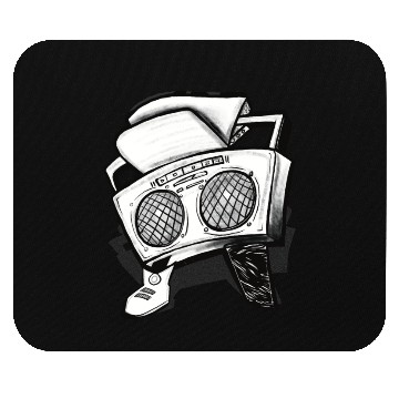 Discover Boom box pirate Mouse Pads