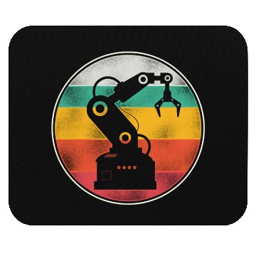 Discover Robot Robotics Engineer Retro Mouse Pads