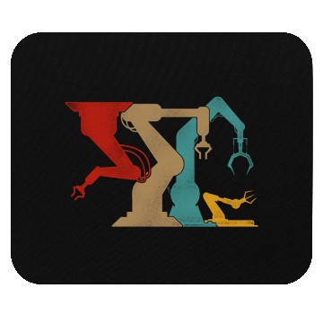 Discover Robot Robotics Engineer Retro Mouse Pads