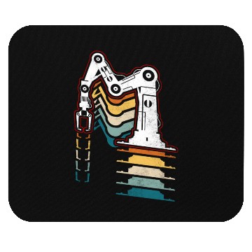 Discover Robot Robotics Engineer Retro Mouse Pads