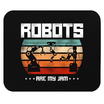 Discover Robot Robotics Engineer Retro Mouse Pads