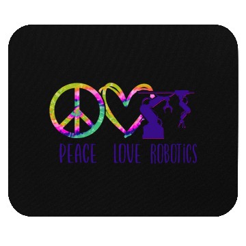 Discover Robot Robotics Engineer Tie Dye Mouse Pads