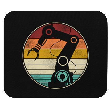 Discover Robot Robotics Engineer Retro Mouse Pads