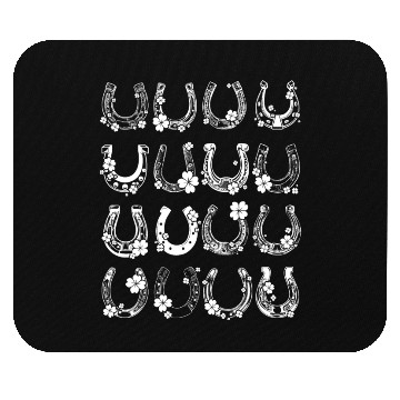Discover Horse Shamrock Horseshoe Patrick s Day Leaf Lucky Mouse Pads