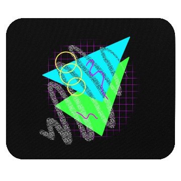 Discover 90's Neon Shapes Mouse Pads