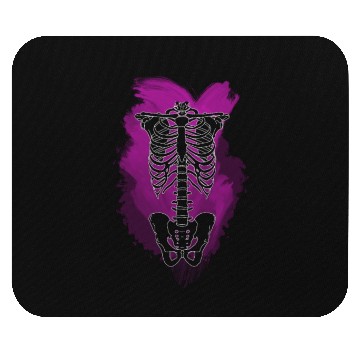 Discover Neon Skeleton Rib Cage Mouse Pads