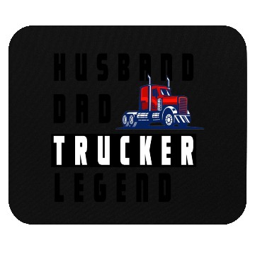 Discover Husband Dad Trucker Legend Mouse Pads