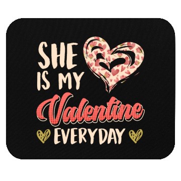 Discover She is my valentine Love Couple Valentine's Day Mouse Pads