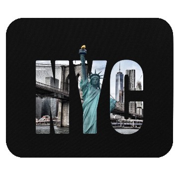 Discover New York City - NYC Lettering Mouse Pads