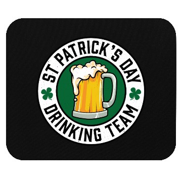 Discover St Patricks Day Drinking Team Beer Mouse Pads